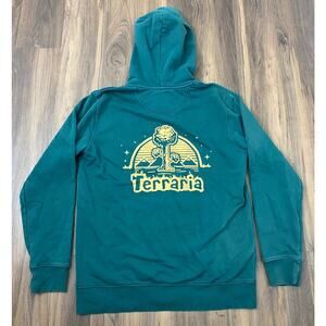 2023 Terraria Re-Logic video game promo full zip-up heavyweight hoodie L